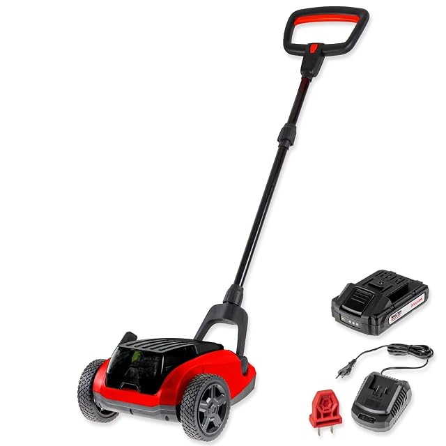 Rasaerba a batteria WALTER 20V spinto a mano con manubrio orientabile