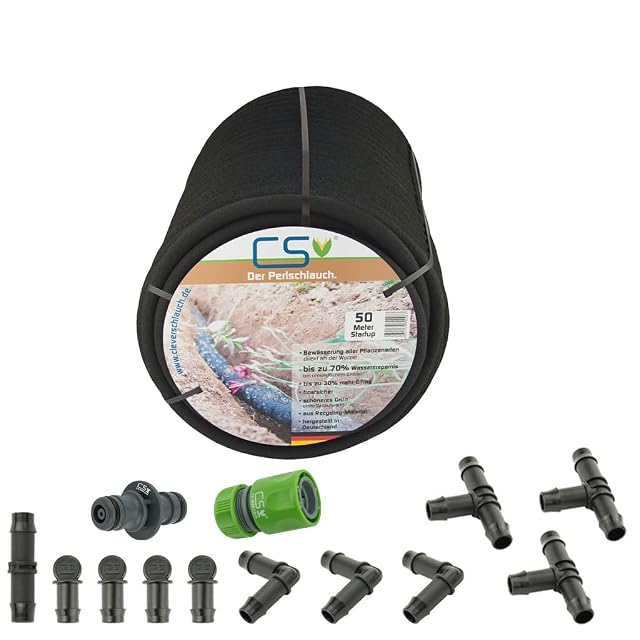 Set iniziale di tubo poroso da cinquanta metri con accessori