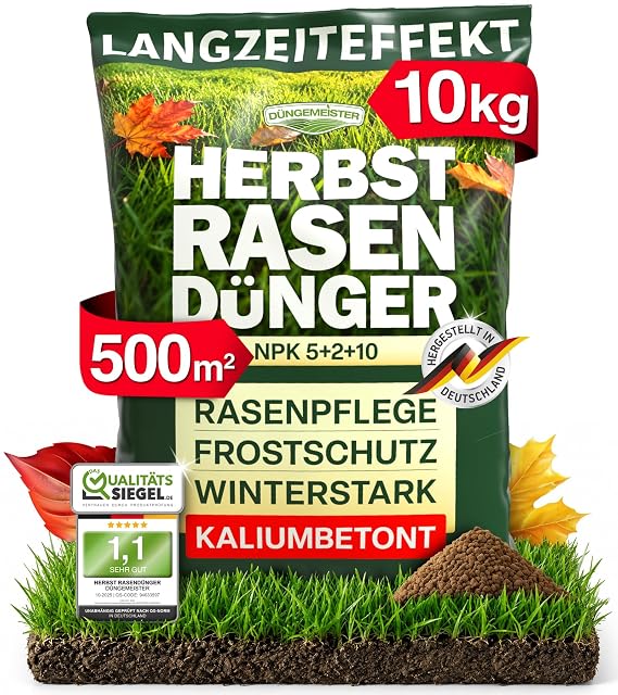 Sacchetto da dieci chili di concime autunnale per tappeto erboso con potassio
