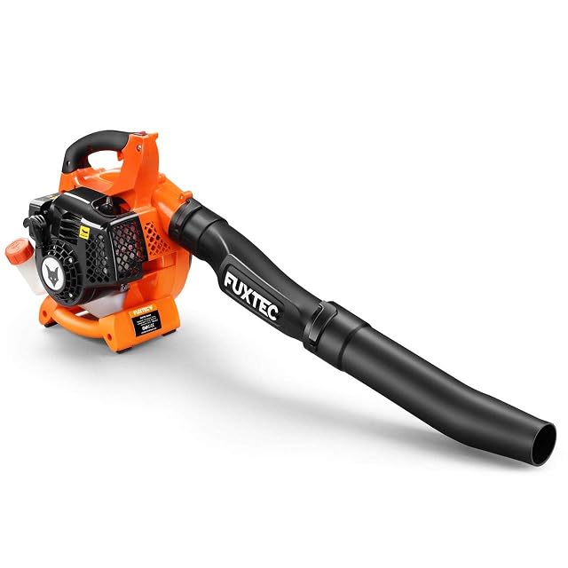 Soffiatore di foglie a benzina FUXTEC FX-LB126 con tubi di soffiaggio curvo e dritto