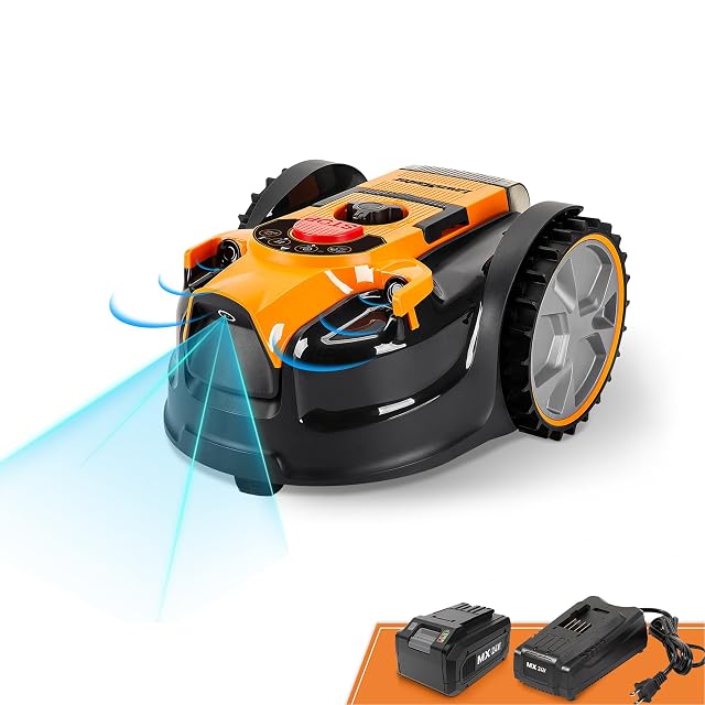 Robot rasaerba senza filo LawnMaster OcuMow con telecamera e sensori a ultrasuoni